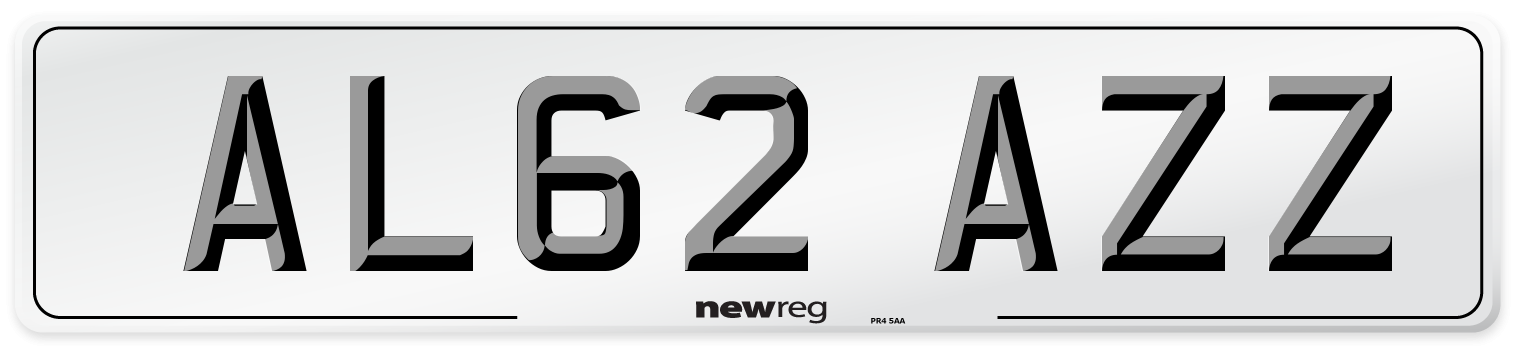 AL62 AZZ Number Plate from New Reg